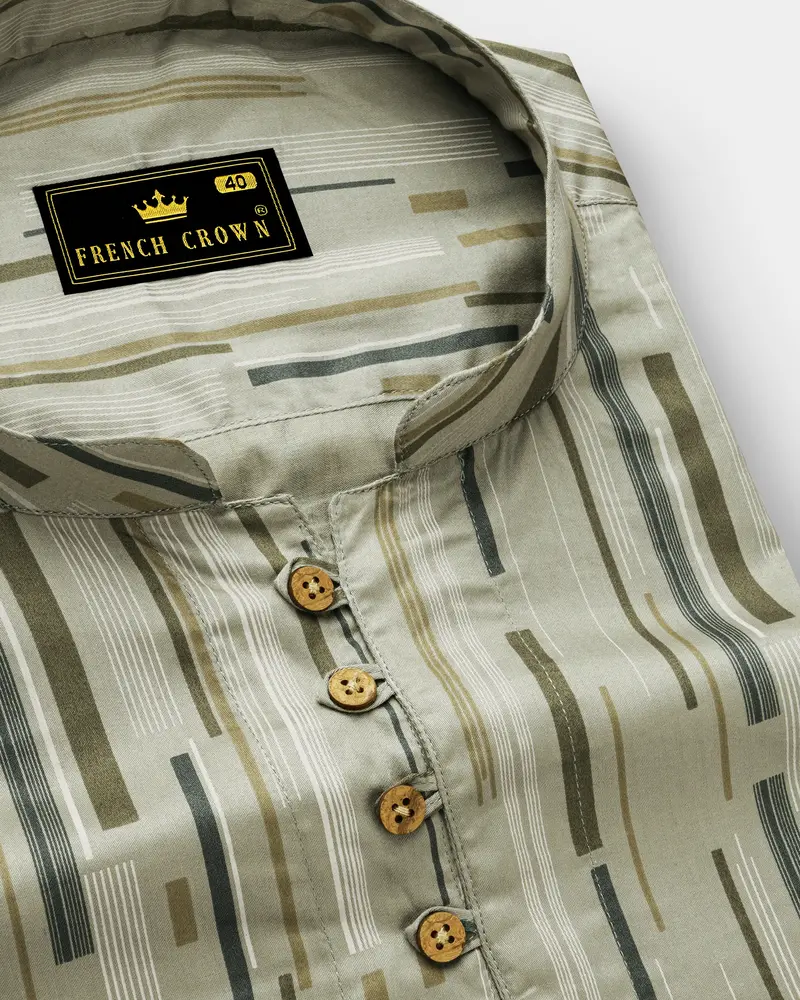 Stonaro-Granite Green Urban Printed Subtle Sheen Super Soft Premium Cotton Casual Shirt 6