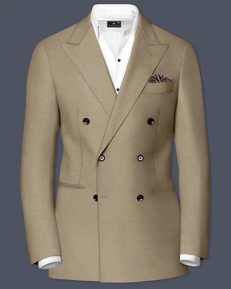 Stonewall Brown Double Breasted Blazers 1