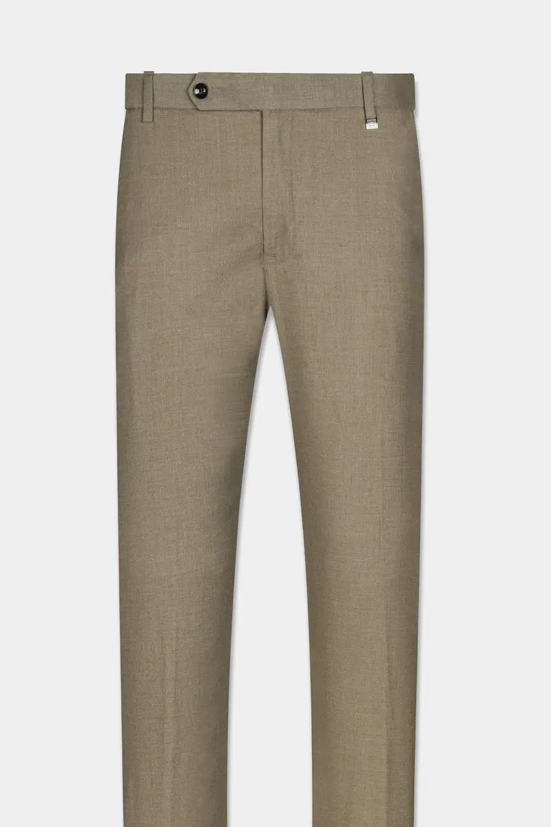 Stonewall Brown Wool Rich Double Breasted Suit 13