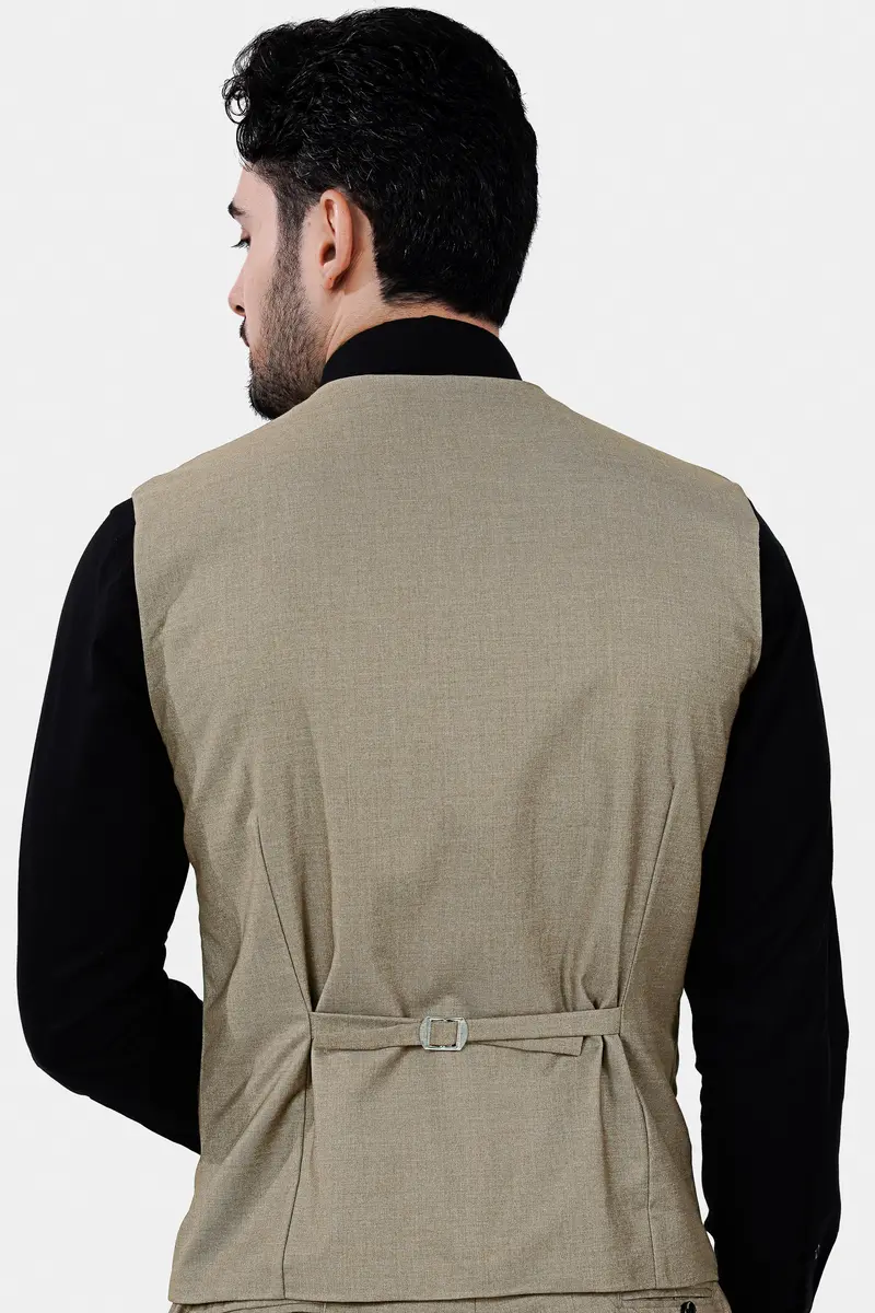 Stonewall Brown Wool Rich Waistcoat 4