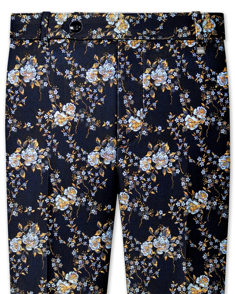 Storm Dust Floral Printed Stretchable Waistband Pant 1