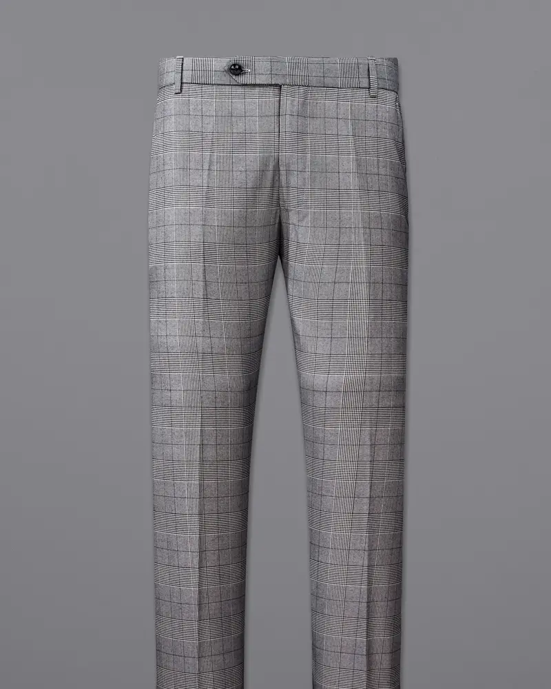 Storm Dust Gray Plaid Pant 4