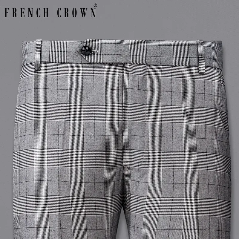 Storm Dust Gray Plaid Pant 6