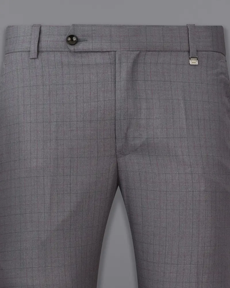 Storm Dust Gray Plaid Pants 2