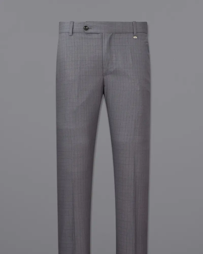 Storm Dust Gray Plaid Pants 4