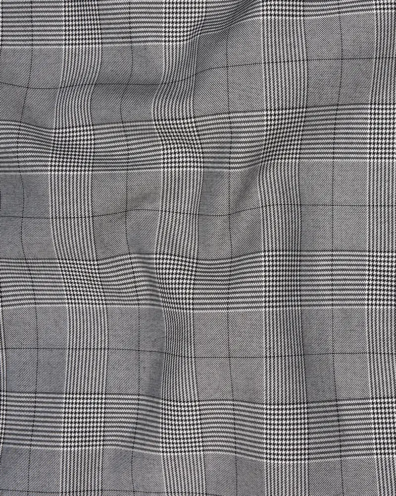 Storm Dust Gray Plaid Waistcoat 3