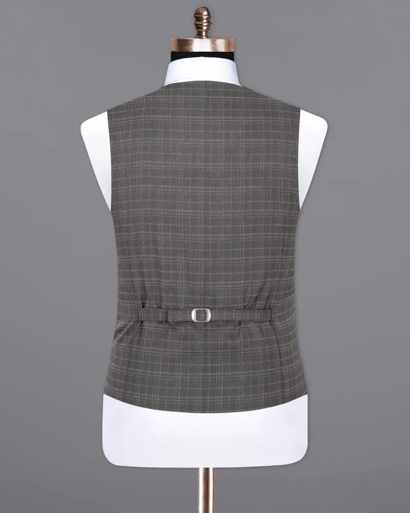 Storm Dust Gray Wool Rich Waistcoat 6