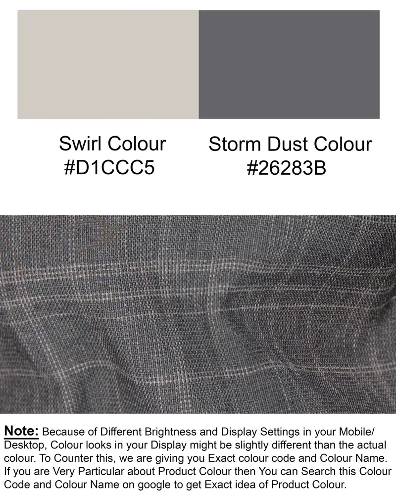 Storm Dust Gray Wool Rich Waistcoat 7
