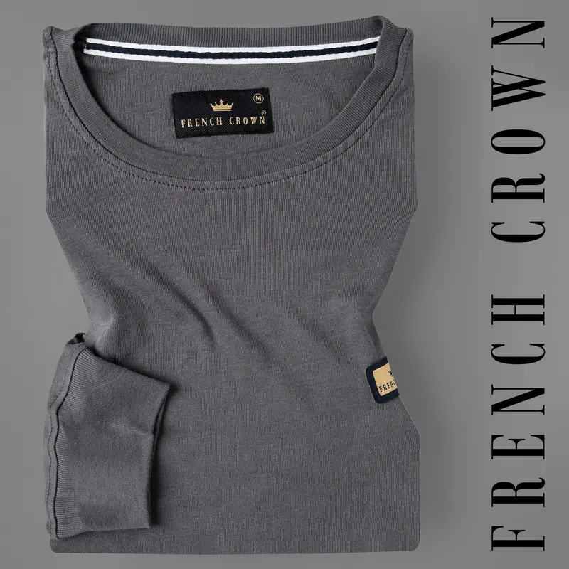 Storm Dust Grey Full Sleeve Premium Cotton Jersey Sweatshirt 1
