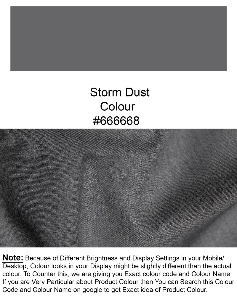 Storm Dust Grey Woolrich Cross Placket Bandhgala Blazer 12