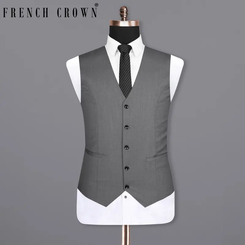 Storm Dust Grey Woolrich Waistcoat 1