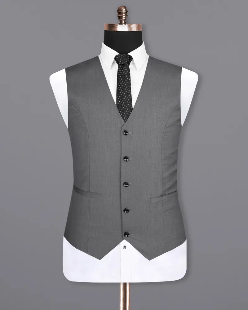 Storm Dust Grey Woolrich Waistcoat 2