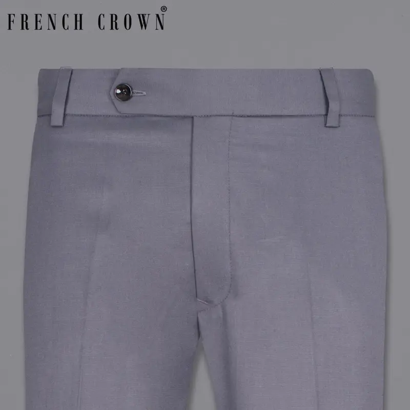 Storm Gray Wool Rich Pant 1