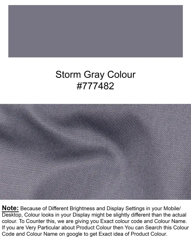 Storm Gray Wool Rich Pant 7