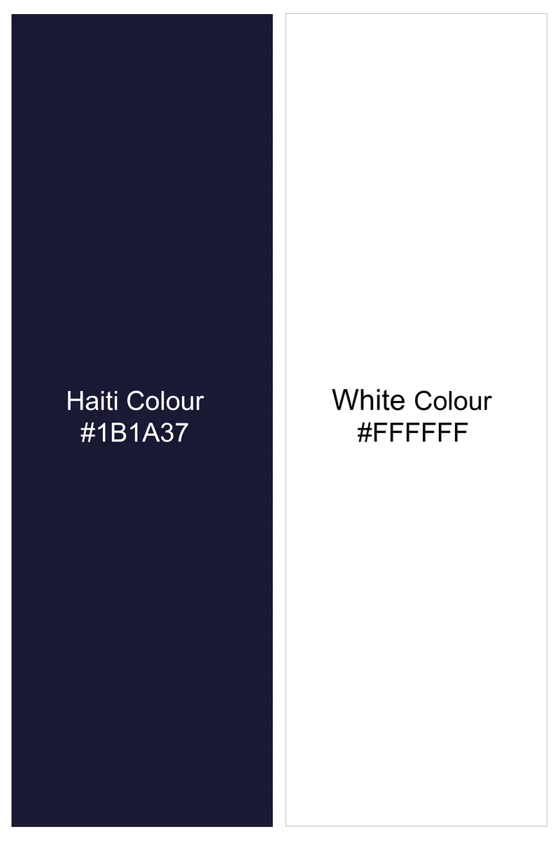 Strivaro-Haiti Blue And Bright White Striped Twill Premium Cotton Semi Formal Shirt 7