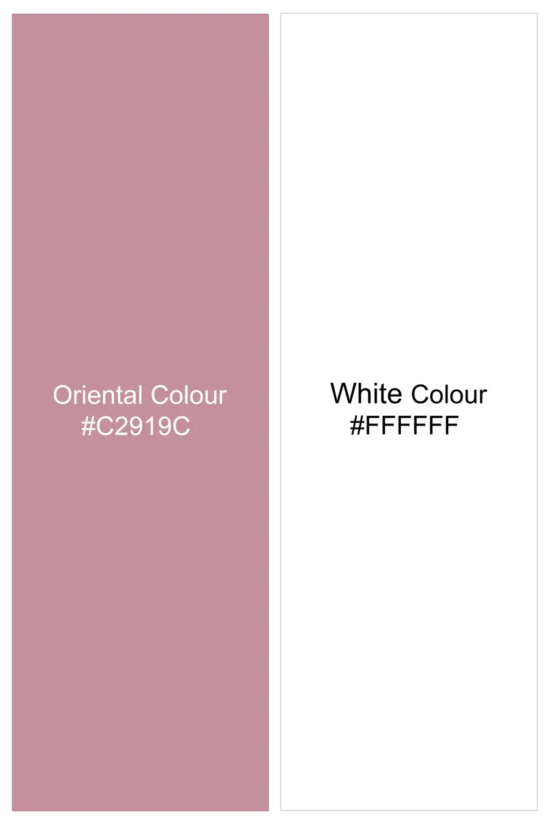 Strivaro-Oriental Pink And Bright White Candy Striped Super Soft Premium Cotton Dress Shirt 7