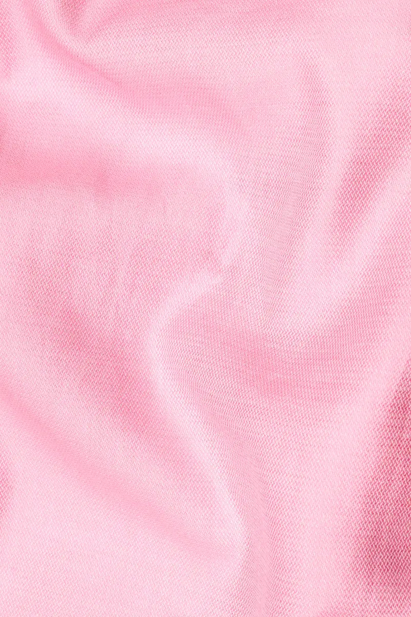 Sundown Pink Dobby Textured Premium Giza Cotton Shirt 2