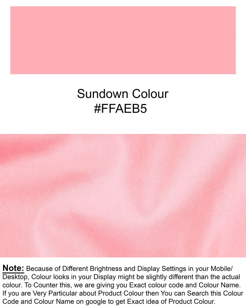 Sundown Pink Super Soft Premium Cotton Shirt 8