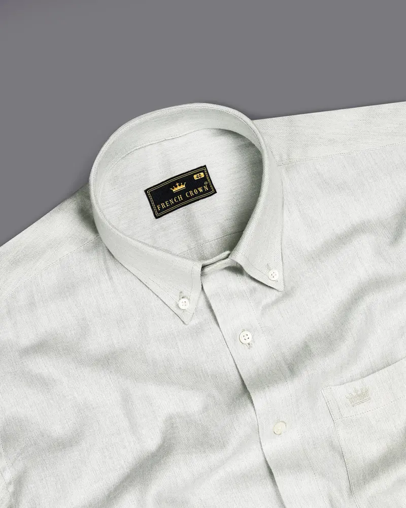 Surf Crest Green Button-Down Flannel Shirt 4