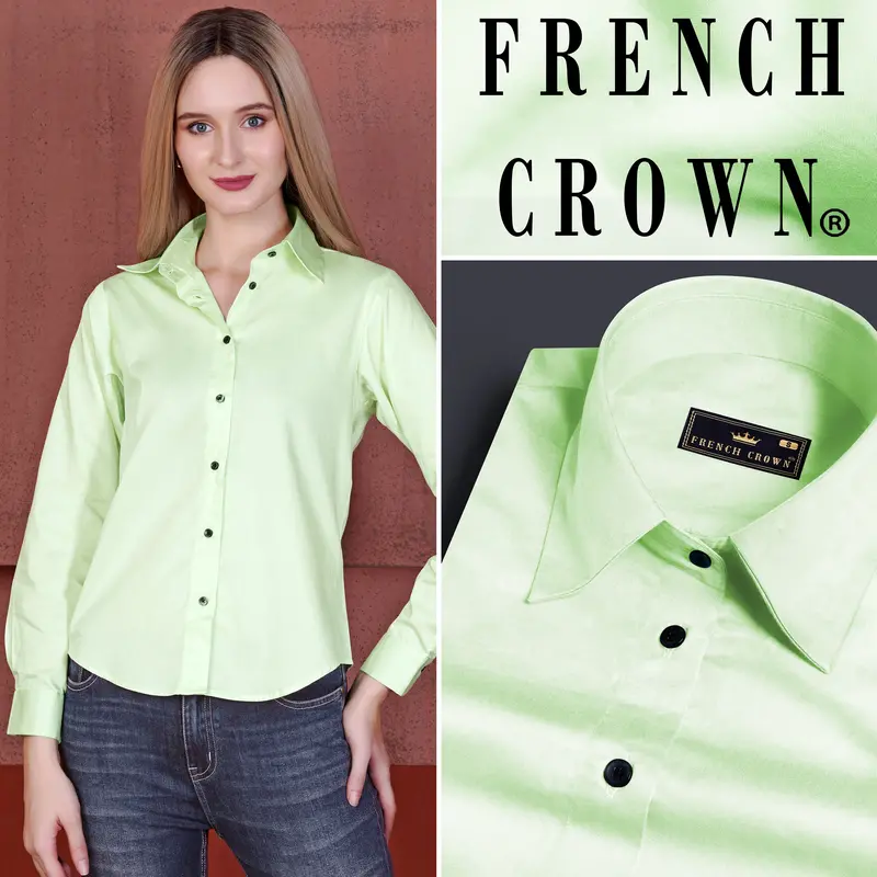Surf Crest Green Premium Cotton Shirt 1