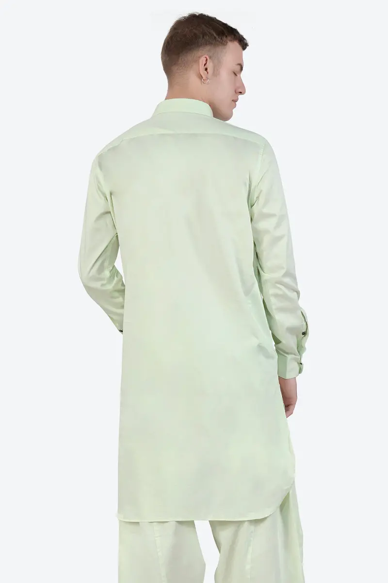 Surf Crest Subtle Sheen Super Soft Premium Cotton Pathani Kurta 6
