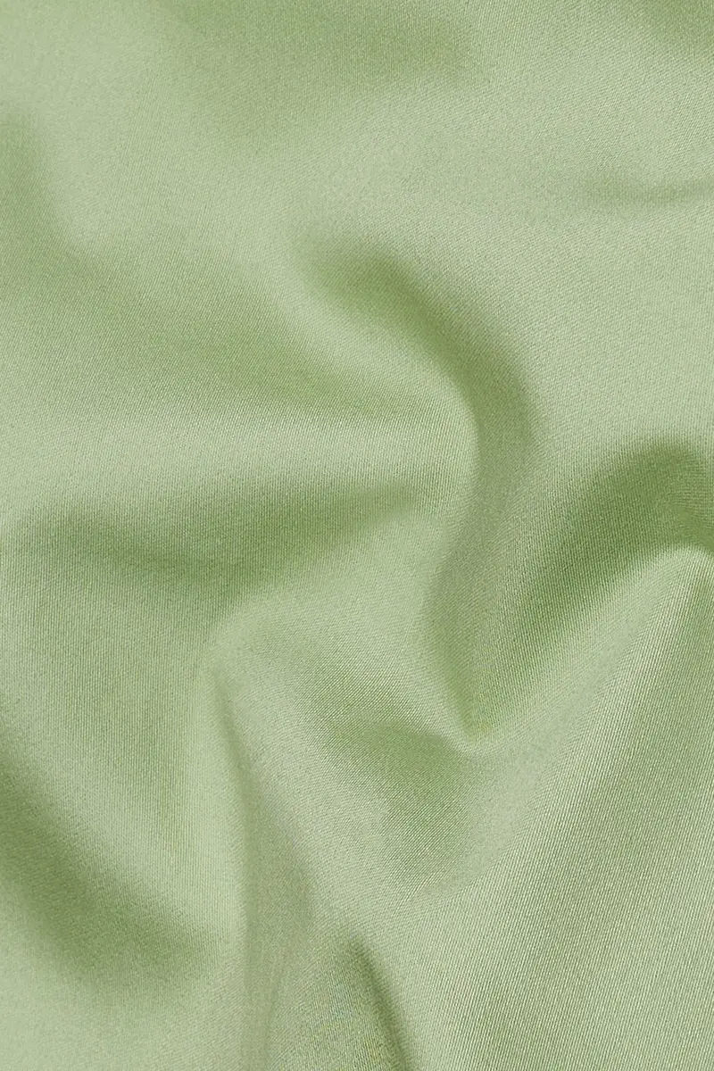 Swamp Green Subtle Sheen Super Soft Premium Cotton Pathani Kurta 3