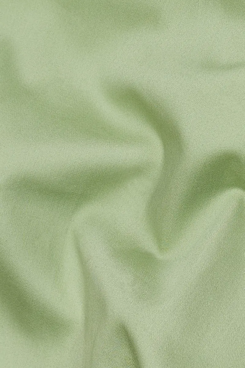 Swamp Green Subtle Sheen Super Soft Premium Cotton Pathani Set 3