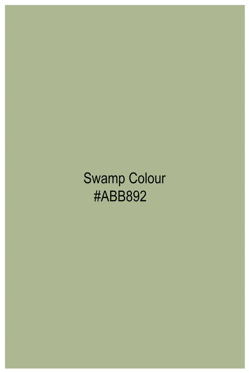 Swamp Green Subtle Sheen Super Soft Premium Cotton Pathani Set 8