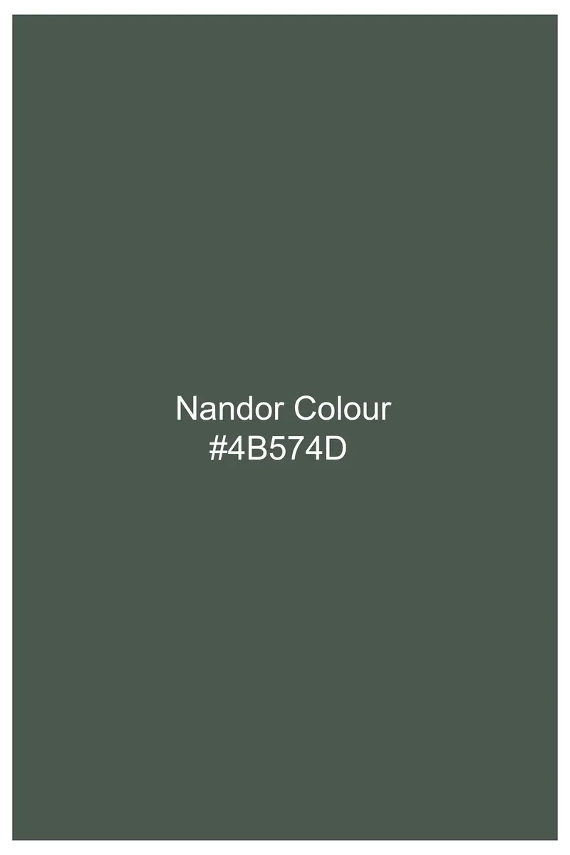 Sylvoro-Nandor Green Subtle Sheen Super Soft Premium Cotton Dress Shirt 7