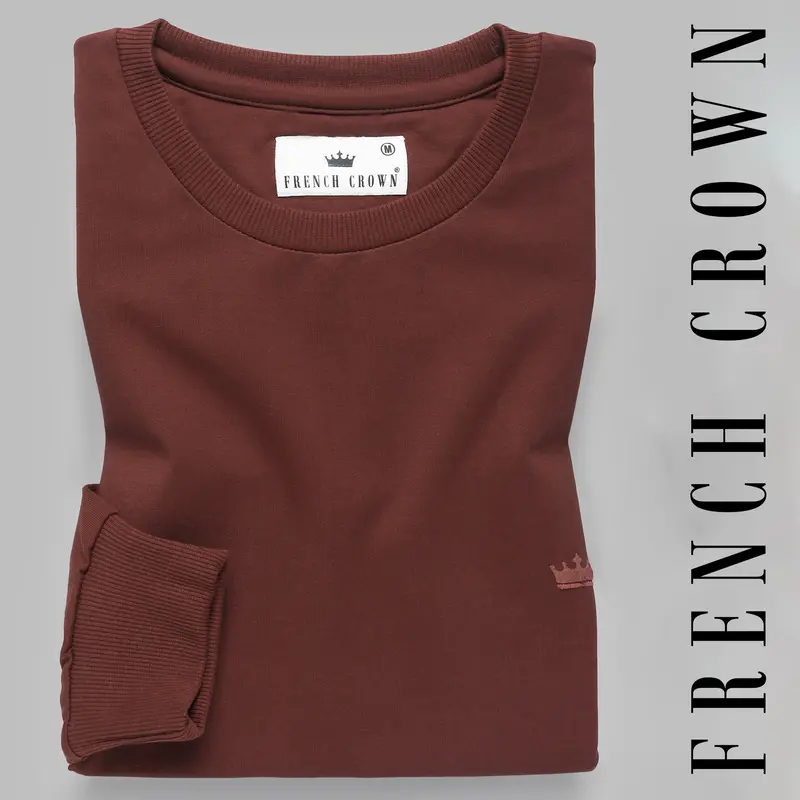 Syrup Brown Super Soft Premium Cotton Full Sleeve Sweatshirt 1