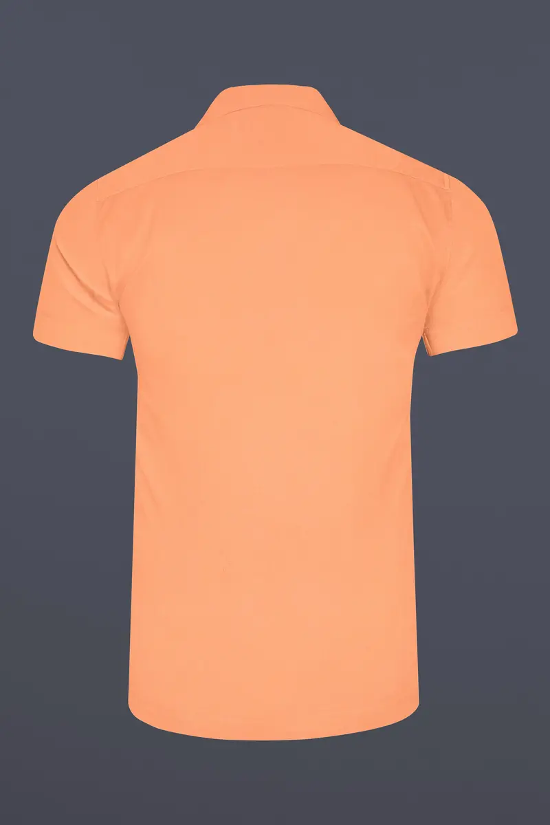 Tacao Orange Premium Cotton Designer Shirt 7