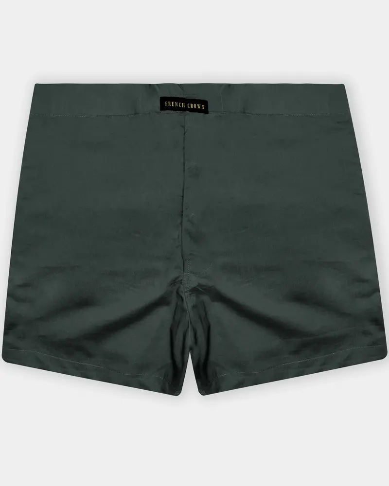 Tactical-Heavy Metal Green Solid Poplin Premium Cotton Boxer 1