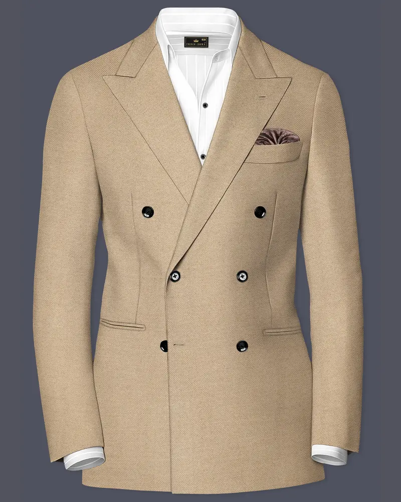 Tallow Brown Double Breasted Blazer 1