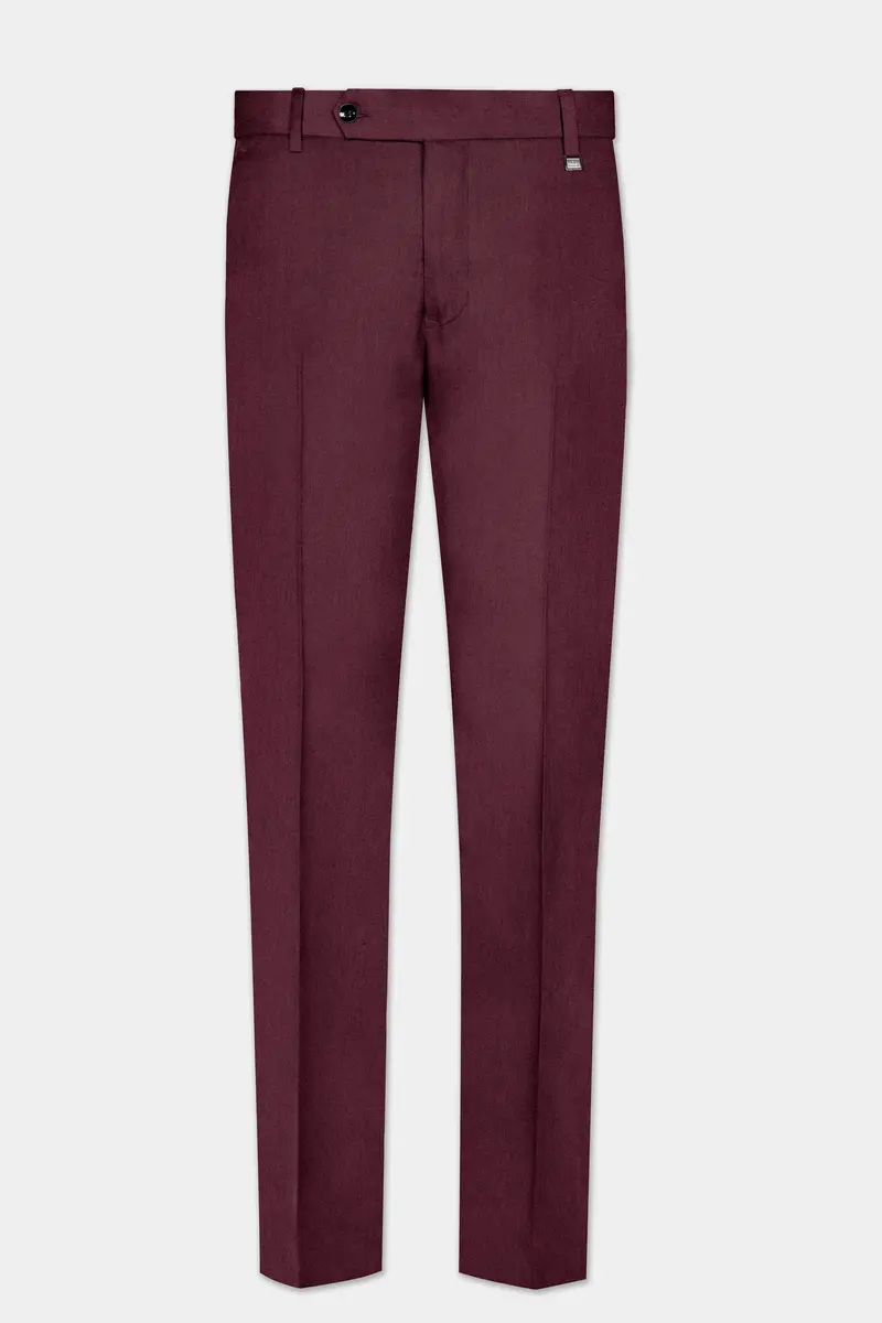 Tamarind Maroon Wool Blend Pant 2