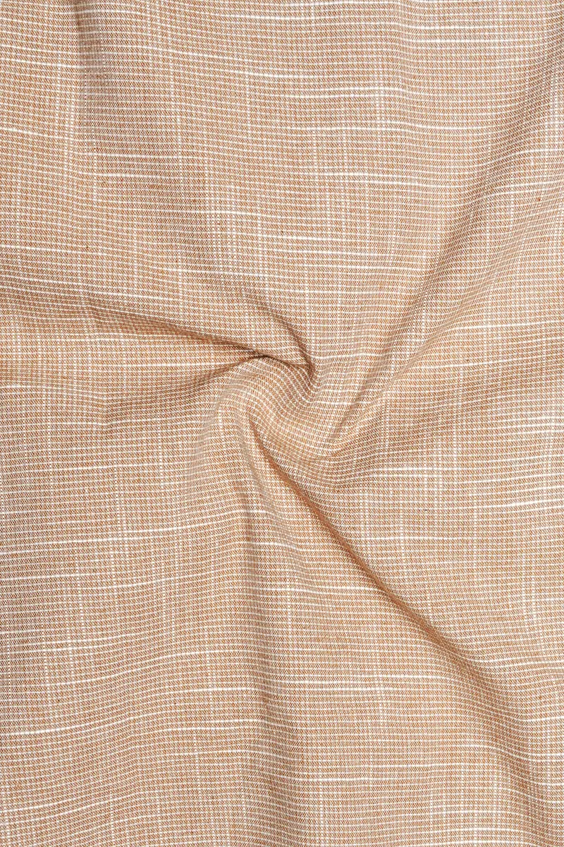 Tan Brown Chambray Shirt 3