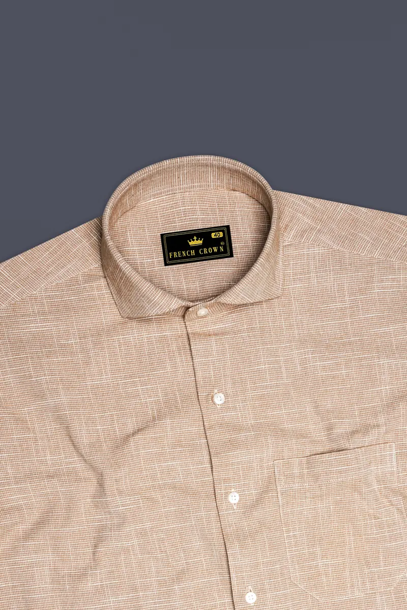 Tan Brown Chambray Shirt 5