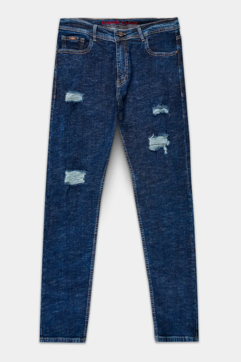 Tangaroa Blue Mildly Distressed Stretchable Denim 2
