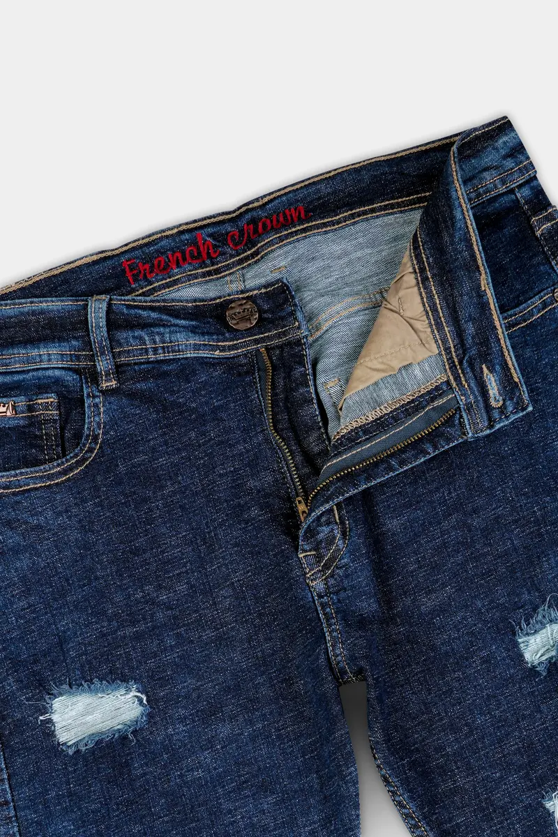Tangaroa Blue Mildly Distressed Stretchable Denim 6
