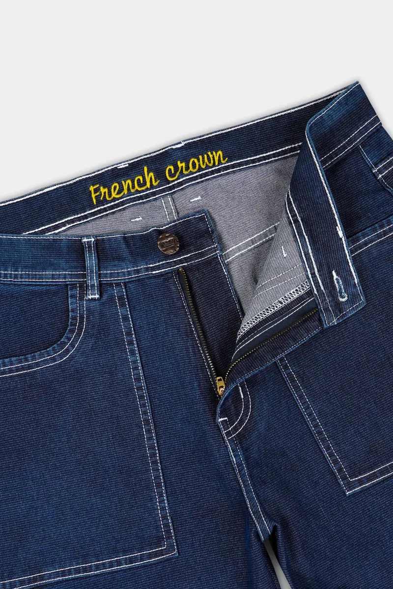 Tangaroa Blue Rinse Washed Cargo Denim 6