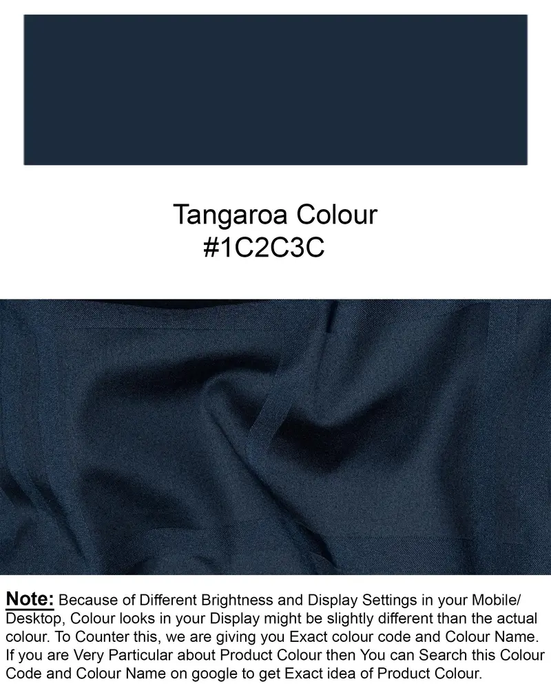 Tangaroa Plaid Dobby Textured Premium Giza Cotton Shirt 8