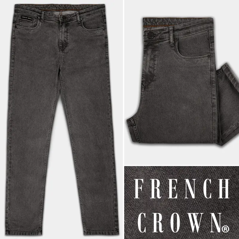 Tapa Gray Rinsed Clean Look Stretchable Denim 1