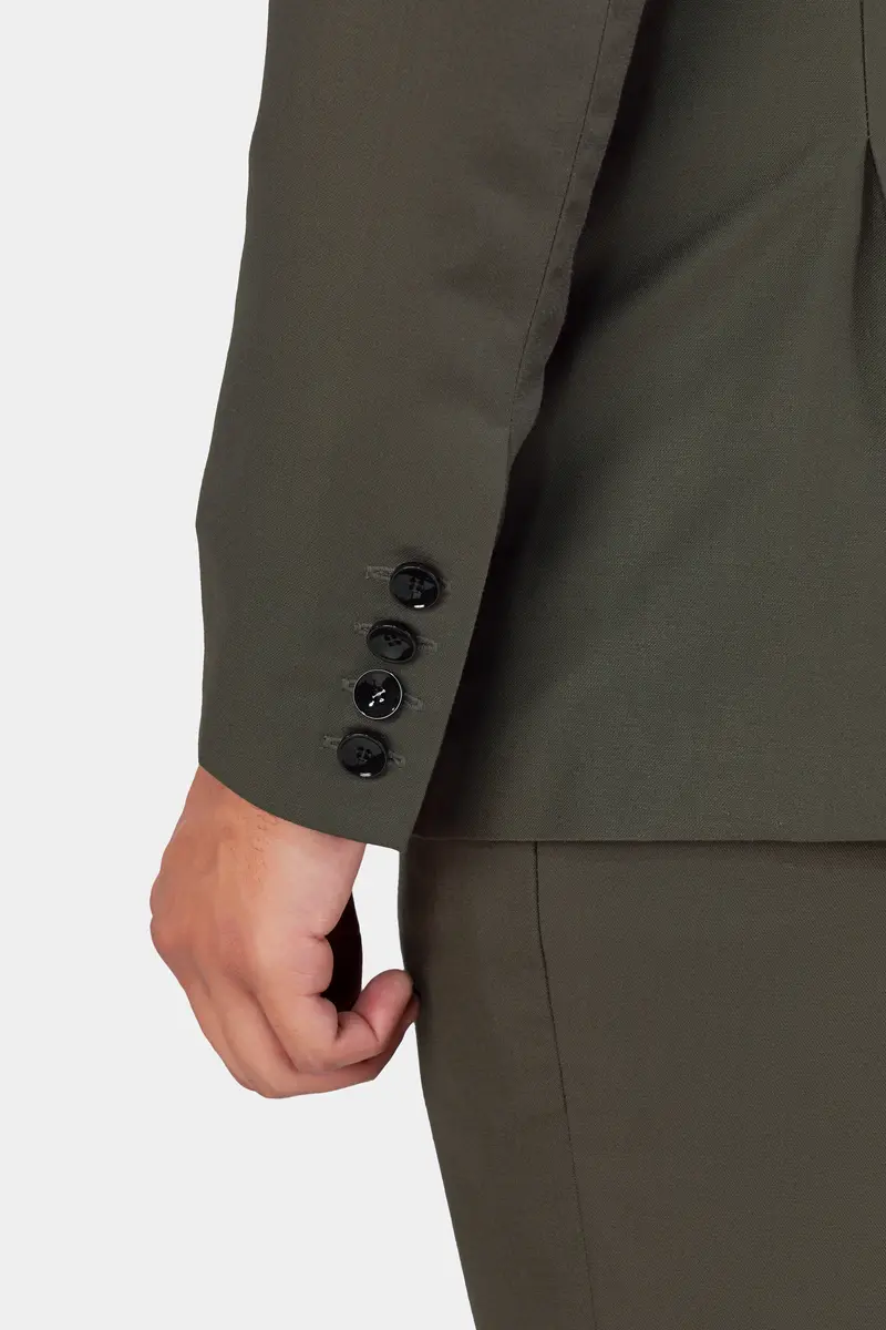 Taupe Brown Hand Painted Wool Rich Hand Painted Designer Blazer 4