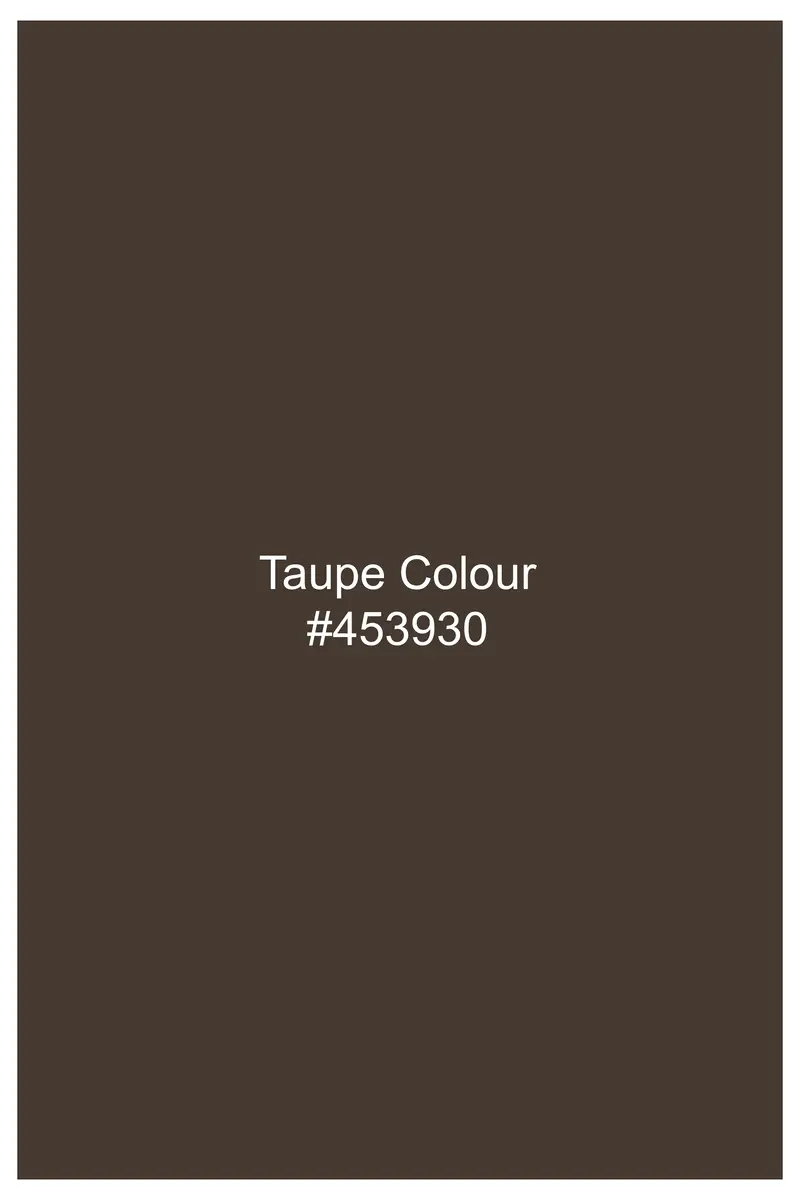 Taupe Brown Heavyweight Twill Cotton Shacket 6
