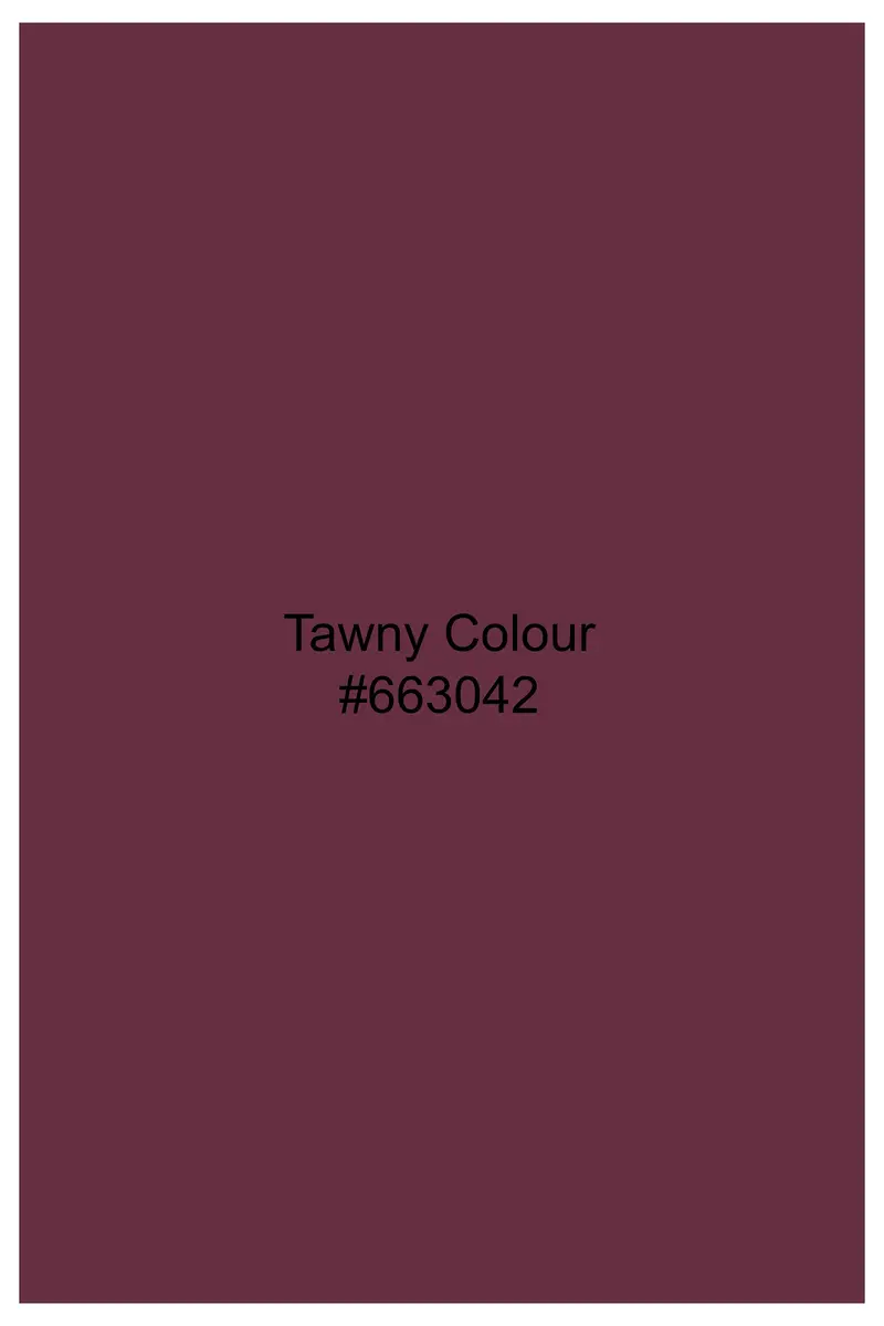 Tawny Maroon Printed Poplin Giza Cotton Shirt 8