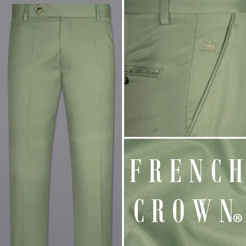 Tea Green Formal Pant 1