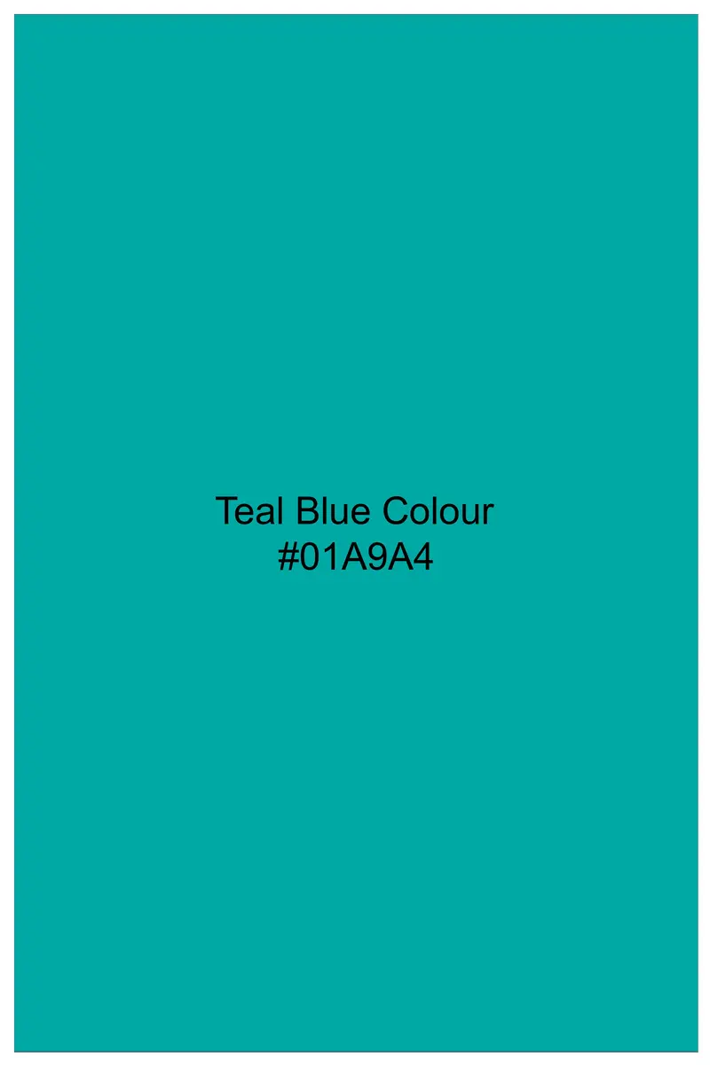 Teal Blue Subtle Sheen Super Soft Premium Cotton Kurta Set 8