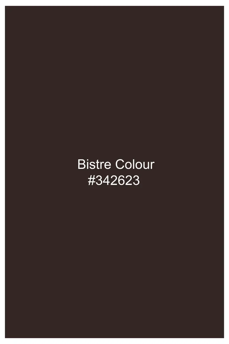 Terravo-Bistre Brown Luxurious Linen Stretchable Waistband Pant 8