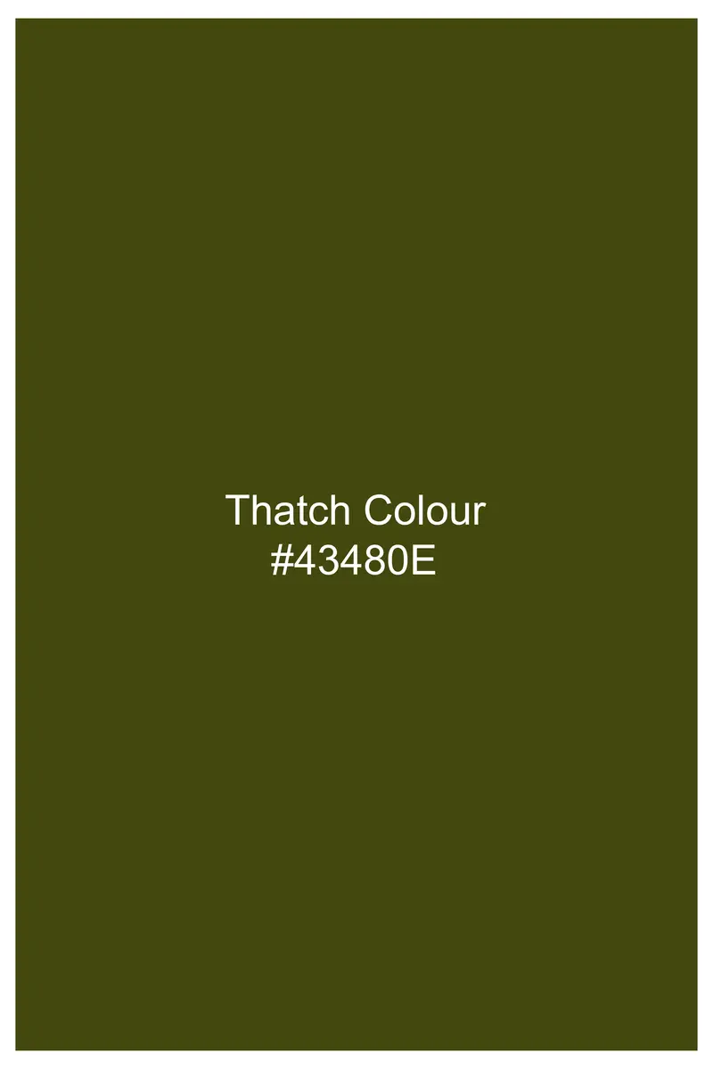 Thatch Green Two Tone Chambray Premium Cotton Shirt 5