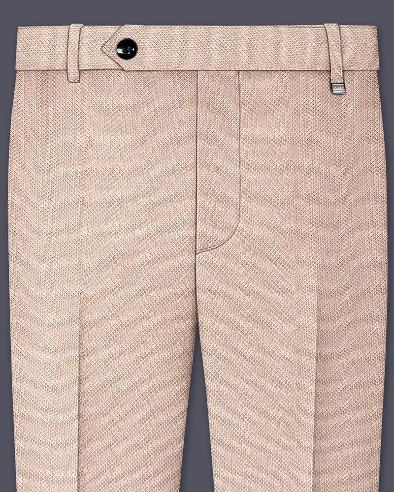 Thistle Brown Dobby Textured Pant 1