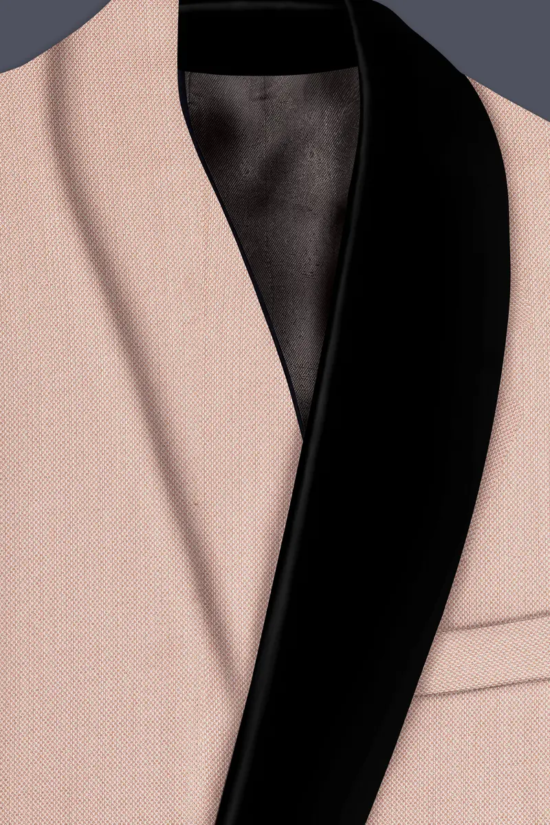 Thistle Brown Dobby Textured Tuxedo Blazer 4